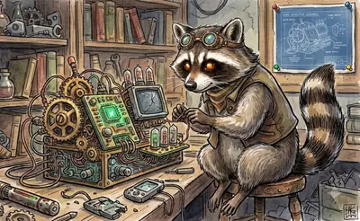Hyper-Intelligent Raccoon