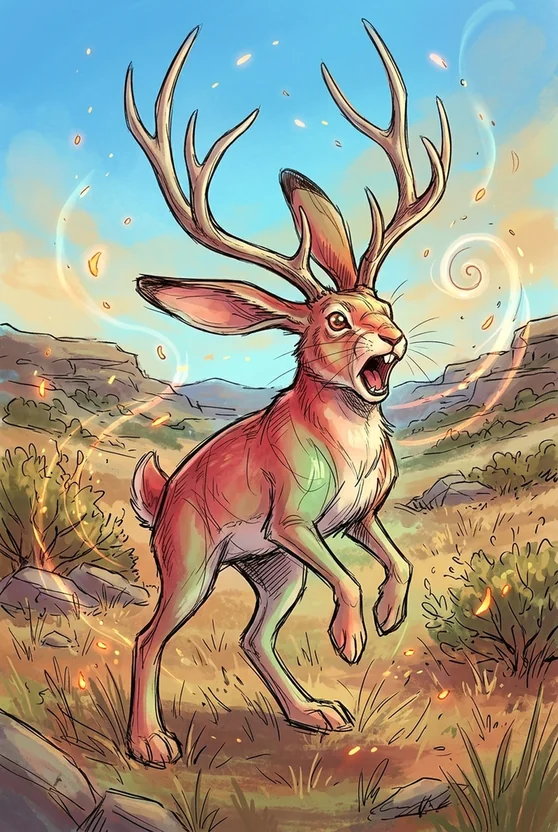 Illustration of Jackalope