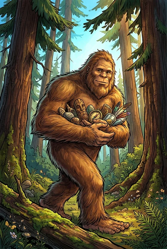 Illustration of Bigfoot