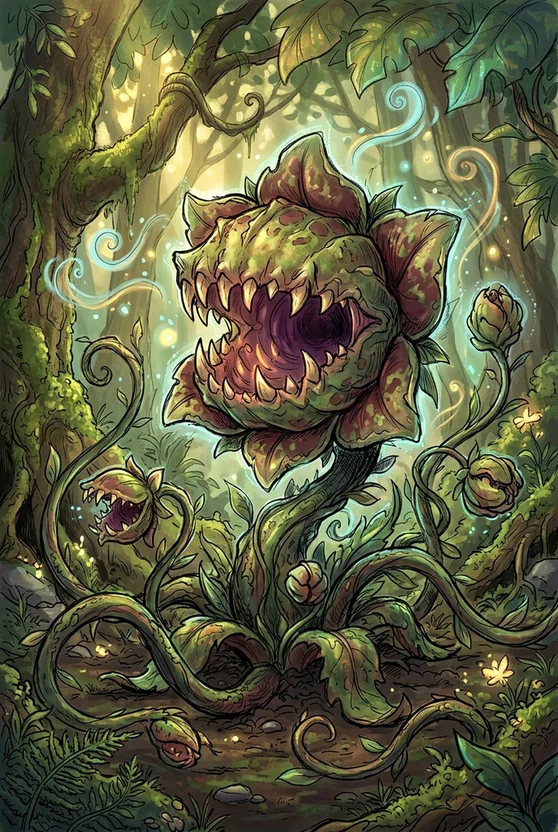 Illustration of Carnivorous Plant